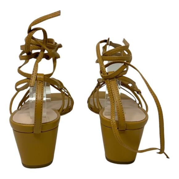 Loeffler Randall Lola Ankle Tie Sandal Honey Size 8 NWT $295 MSRP - Picture 5 of 7